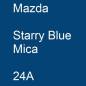 Preview: Mazda, Starry Blue Mica, 24A.